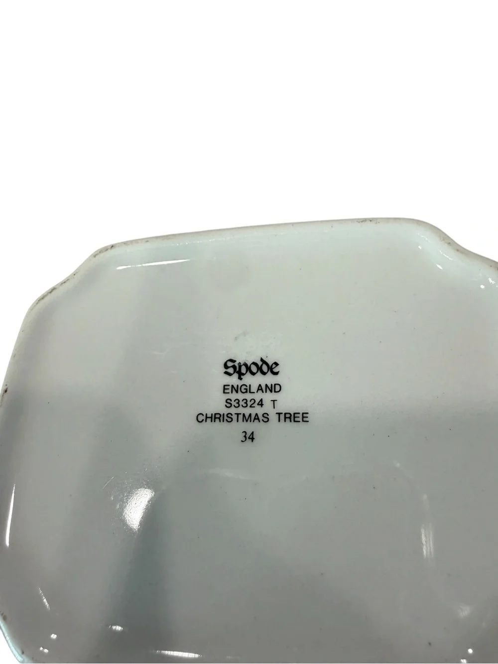 Spode Small Candy Nut or Sweetener Dish Made in England Christmas Tree  Pattern